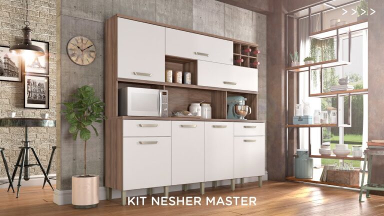 Kit Cozinha Master - Nesher 7pts 2gav NG/BR
